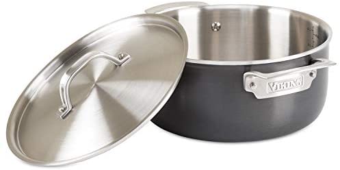 Viking 5-Ply Hard Stainless Dutch Oven with Hard Anodized Exterior, 5 Quart - The Finished Room