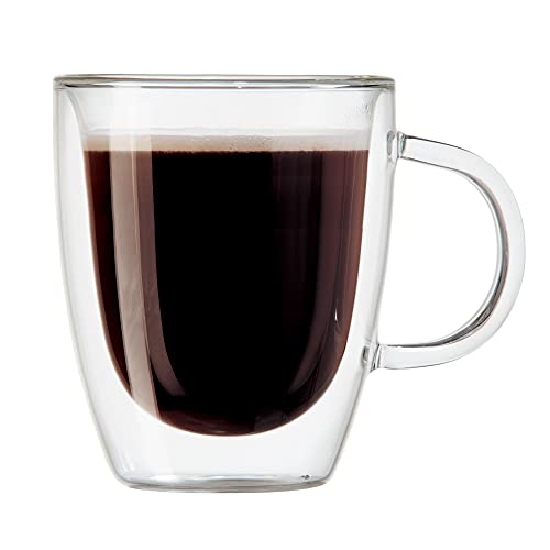 Double Wall Glass Espresso Cups, Set of 2