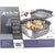 Anolon Advanced Home Hard-Anodized Nonstick Two Step Meal Set (11" Square Grill Pan & 7 Qt. Roaster, Moonstone) - The Finished Room