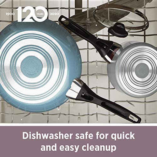 Farberware 21666 Dishwasher Safe Nonstick Sauce Pan/Saucepan/Saucier, 1 Quart, Silver - The Finished Room