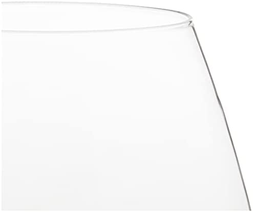 Luigi Bormioli Atelier Stemless Pinot Noir Wine Glass, 20-Ounce, Set of 6 - The Finished Room