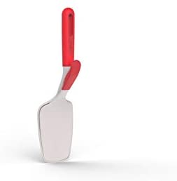 Lekue Kitchen Spatula 3-in-1 Tongs, Red/White - The Finished Room