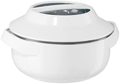 Oggi Microwavable Insulated Serving Bowl-1 quart, White - The Finished Room