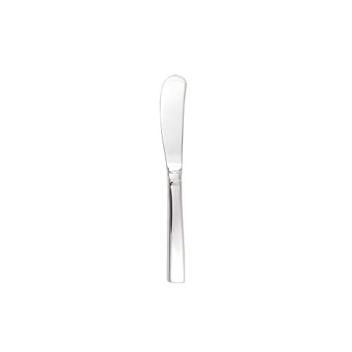 Fortessa Scalini 18/10 Stainless Steel Flatware Solid Handle Butter Knife, Set of 12 - The Finished Room
