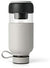 Lekue Bottle To Go reusable glass filtered water bottle,18 ounce, White - The Finished Room
