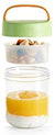 Lekue Go Food Travel Container, 400ml/14 fl. oz, Citrus Fruit reusable lunch jar, 14 - The Finished Room