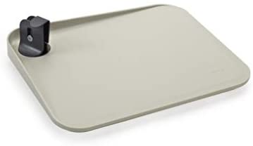 Lekue Chopping Board, 11.8&quot; x 9.8&quot;x 2.8&quot;, Gray/White - The Finished Room