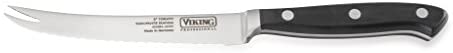 Viking Culinary Professional Cutlery Serrated Utility Knife, 5&quot;, Black - The Finished Room
