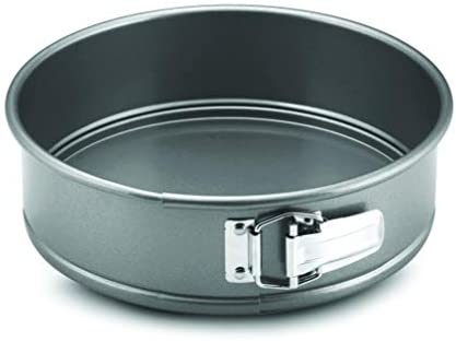 Anolon Advanced Nonstick Springform Baking Pan / Nonstick Springform Cake Pan / Nonstick Cheesecake Pan, Round - 9 Inch, Gray - The Finished Room