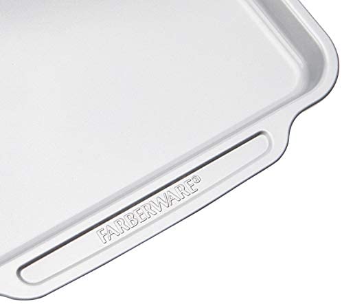 Farberware Nonstick Steel Bakeware Set with Cooling Rack, Baking Pan and Cookie Sheet Set with Nonstick Bread Pan and Cooling Grid, 10-Piece Set, Gray - The Finished Room