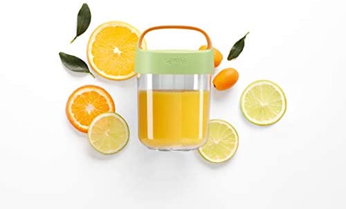 Lekue Go Food Travel Container, 400ml/14 fl. oz, Citrus Fruit reusable lunch jar, 14 - The Finished Room