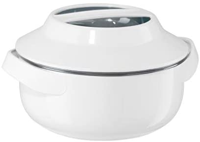 Oggi 7582 Microwavable Insulated Serving Bowl, 1.5 quart, White - The Finished Room