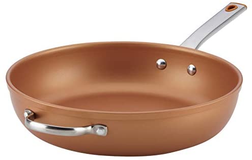 Farberware Colortech Nonstick Frying Pan / Fry Pan / Skillet - 12 Inch, Brown - The Finished Room