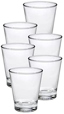 Duralex Made in France Pure Glass Tumbler Drinking Glasses, 9.13 ounce - Set of 6, Clear - The Finished Room