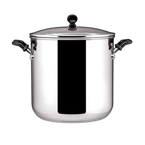 Farberware Classic Stainless Steel 6-Quart Stockpot with Lid, Stainless Steel Pot with Lid, Silver - The Finished Room