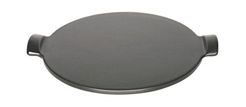 Emile Henry Made In France Flame Individual Pizza Stone, 10&quot;, Charcoal - The Finished Room