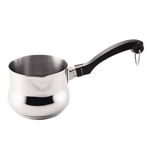 Farberware Classic Series Stainless Steel Butter Warmer/Small Saucepan Dishwasher Safe, 0.625 Quart, Silver - The Finished Room