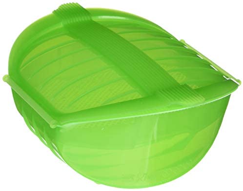 Lekue 1-2 Person Deep Steam Case with Tray, Green - The Finished Room