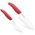 Kyocera Revolution Series 2-Piece Ceramic Knife Set: 5.5-inch Santoku Knife and a 4.5-inch Utility Knife, Red Handles with White Blades - The Finished Room
