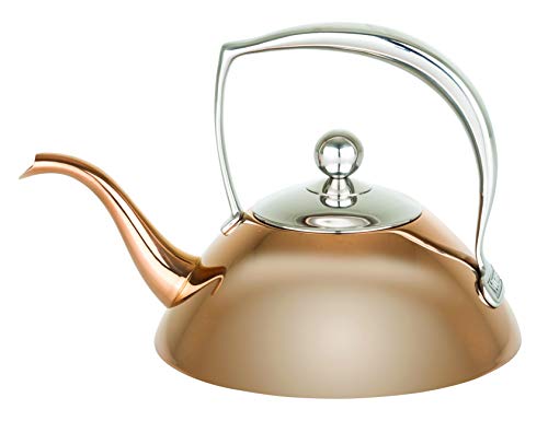 Viking Culinary Viking Rose Gold Tea Pot with Filter, 1 Liter - The Finished Room