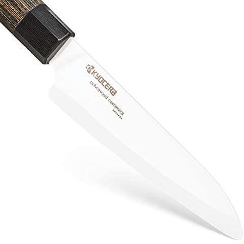 Kyocera Fuji Santoku Knife, 6&quot;, White Blade - The Finished Room
