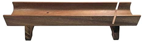 Kalmar Home Acacia Wood Raised French Bread Server - The Finished Room