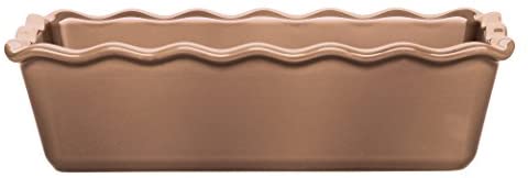 Emile Henry Made In France Ruffled Loaf Pan, 9&quot; by 5&quot; by 3&quot;, Oak - The Finished Room