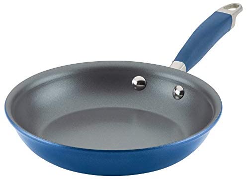 Anolon Advanced Home Hard-Anodized Nonstick Frying Pan/Fry Pan/Skillet, 8.5-Inch, Indigo - The Finished Room