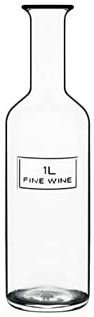 Luigi Bormioli Optima 34 oz Fine Wine Bottle (1 Piece), Clear - The Finished Room