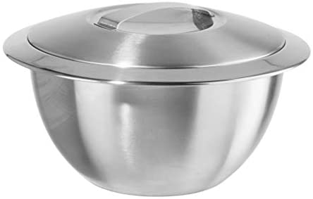 Oggi Double Wall Insulated Hot/Cold Serving Bowl - 1 qt, 1 Quart, Silver - The Finished Room