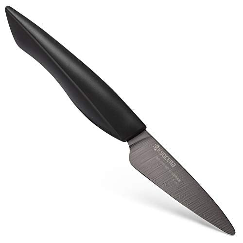 Kyocera Innovation Black Ceramic 3 Inch Paring Knife with Soft Touch Handle - The Finished Room