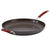 Rachael Ray 87631-T Cucina Hard Anodized Nonstick Skillet with Helper Handle, 14 Inch Frying Pan, Gray/Red - The Finished Room