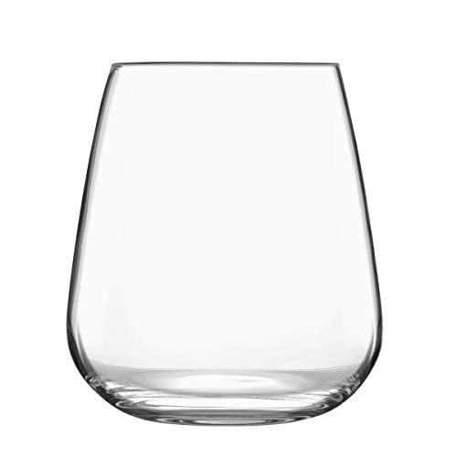 Luigi Bormioli Talismano 15.25 oz Glass, Set of4 Double Old Fashion Drinkware, 450ml, Clear - The Finished Room