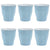 Duralex Picardie Pastel Blue 22 cl (7.75 oz), Set of 6 glass tumbler - The Finished Room