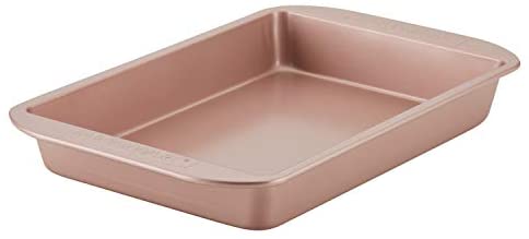 Farberware Baking Nonstick Cake Pan, Rectangle, 9 Inch x 13 Inch, Red Rose Gold - The Finished Room