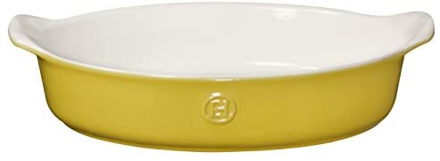 Emile Henry Made In France HR Modern Classics Oval Baker, 14.2 x 9.4&quot;, White - The Finished Room