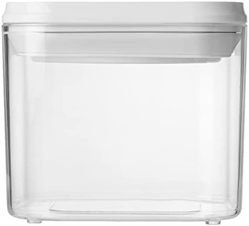 OGGI Twist &amp; Store Airtight Canister 34oz - Secure Twist Dial Lid - Airtight Food Storage Container, for Kitchen &amp; Pantry Storage of Bulk, Dry Foods, Pasta, Flour, Sugar, Coffee, Rice, Clear/