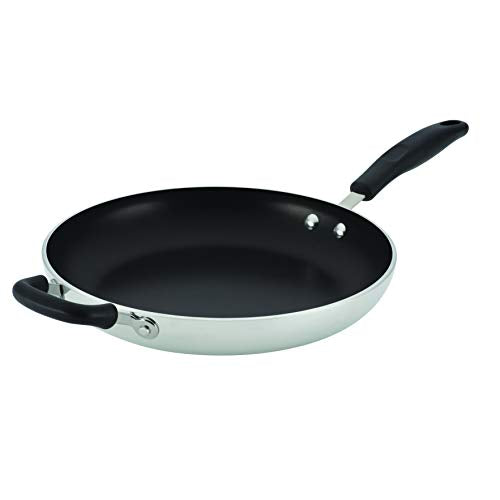 Farberware Commercial Nonstick Frying Pan / Fry Pan / Skillet with Helper Handle - 12 Inch, Silver - The Finished Room
