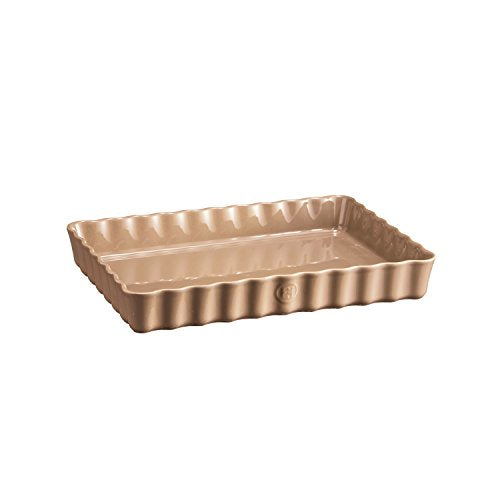 Emile Henry Deep Rectangle Tart Dish, 2 Qt, Clay - The Finished Room