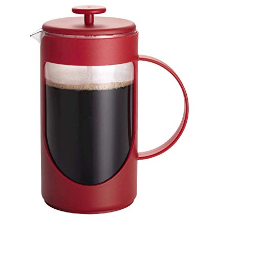 BonJour Coffee &amp; Tea 8-Cup French Press, Red - The Finished Room