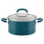 Rachael Ray Create Delicious Nonstick Stock Pot/Stockpot with Lid - 6 Quart, Blue - The Finished Room