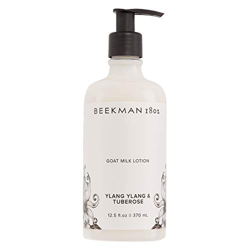 Beekman 1802 - Goat Milk Lotion - Ylang Ylang &amp; Tuberose - Hydrating Goat Milk Lotion for Whole-Body - Naturally Exfoliates with Lactic Acid - Cruelty-Free Goat Milk Bodycare - 12.5 oz - The 