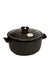 Emile Henry France Flame Round Stewpot Dutch Oven, 2.6 quart, Charcoal - The Finished Room