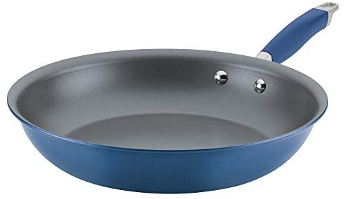 Anolon Advanced Home Hard-Anodized Nonstick Skillet, 12.75-Inch, Indigo - The Finished Room