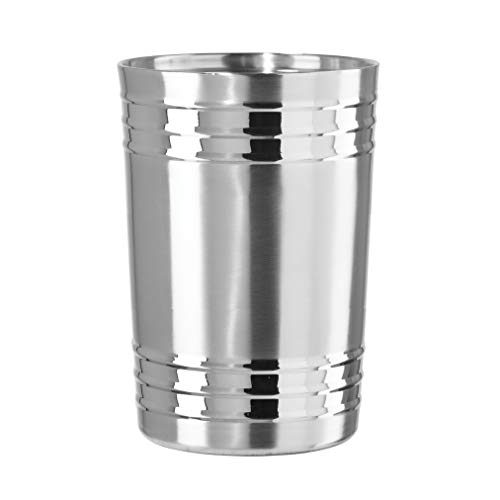 Oggi Valencia Stainless Steel Double Wall Wine Cooler, 7.5 inch by 5.25 inch, Silver - The Finished Room