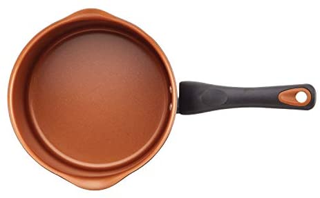 Farberware Glide Nonstick Sauce Pan/Saucepan with Straining and Lid, 3 Quart, Black - The Finished Room