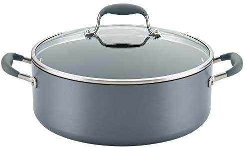 Anolon Advanced Home Hard-Anodized Nonstick Wide Stock Pot/Stockpot, 7.5-Quart, Moonstone - The Finished Room