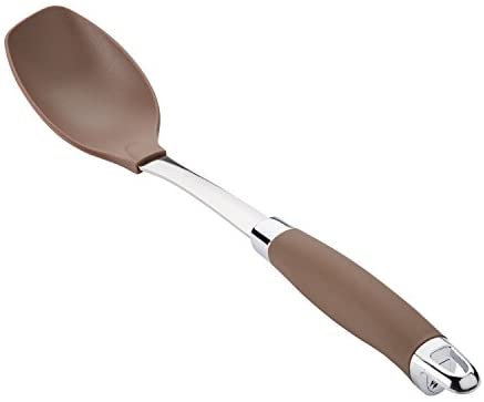 Anolon Suregrip Tools And Gadgets Solid Spoon, 13-1/4&quot;, Gray - The Finished Room