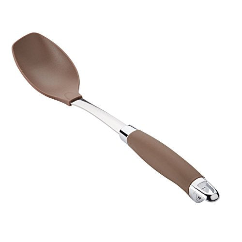 Anolon Suregrip Tools And Gadgets Solid Spoon, 13-1/4&quot;, Gray - The Finished Room