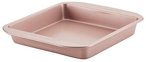 Farberware Nonstick Bakeware Baking Pan / Nonstick Cake Pan, Square - 9 Inch, Red - The Finished Room